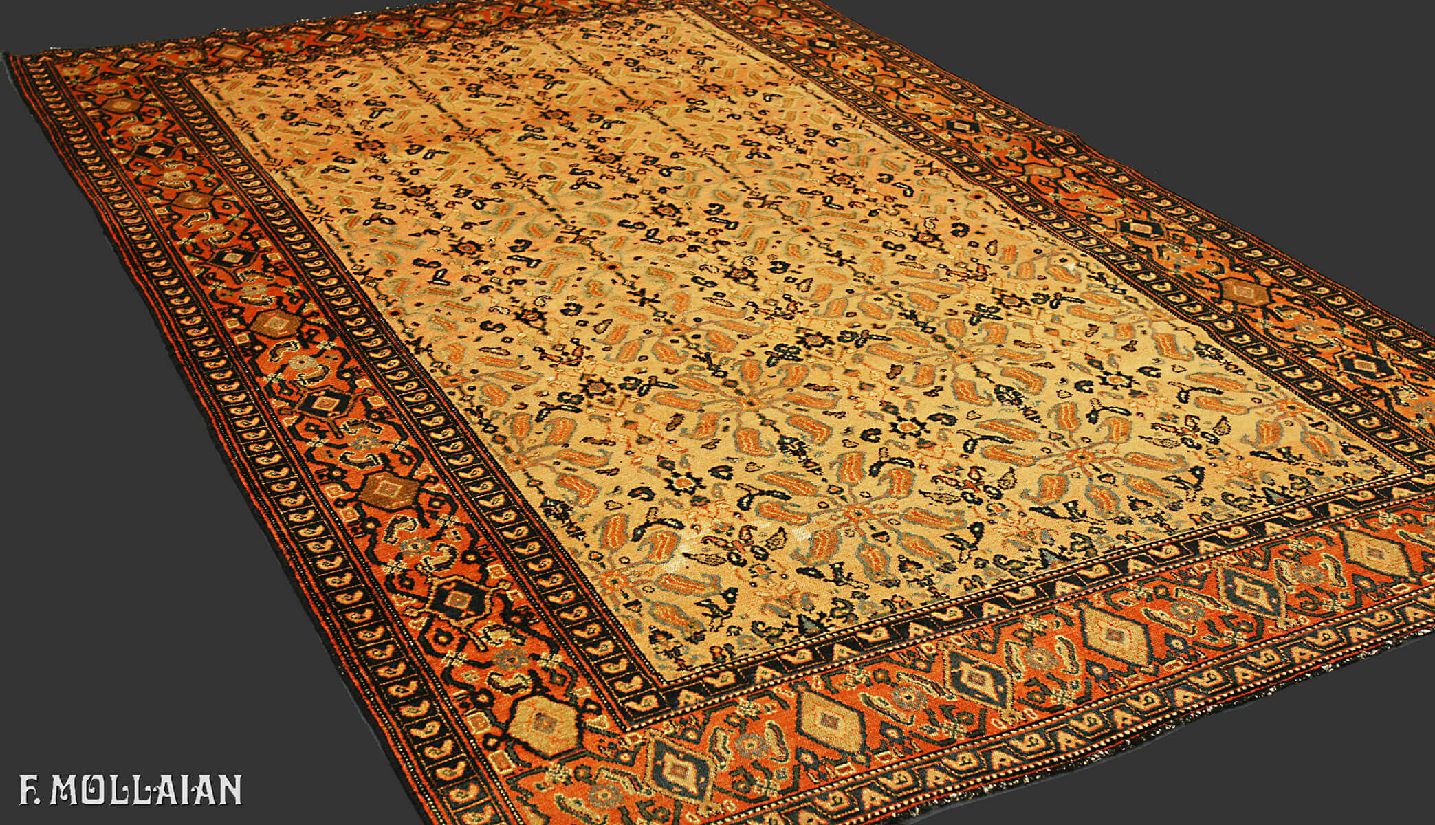 Tapis Persan Antique Senneh n°:12833754